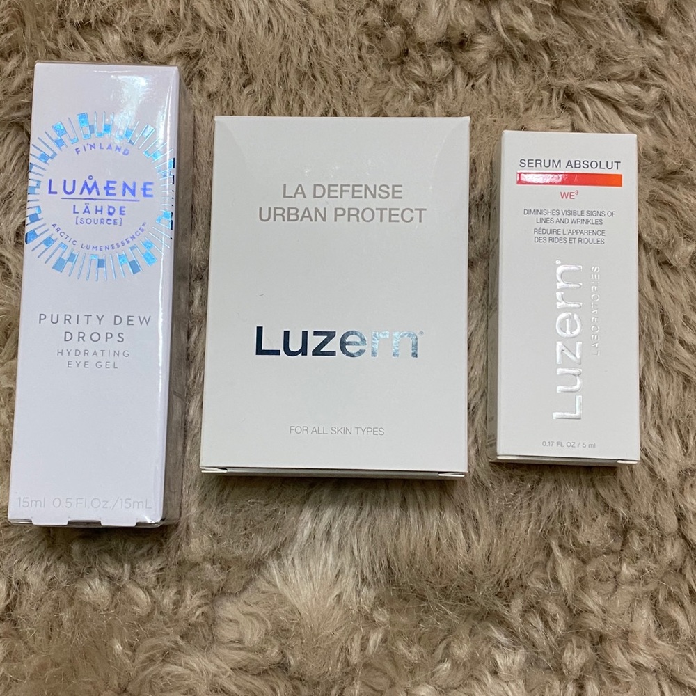 Lumene and Luzern Eye and Face Skin Care Bundle